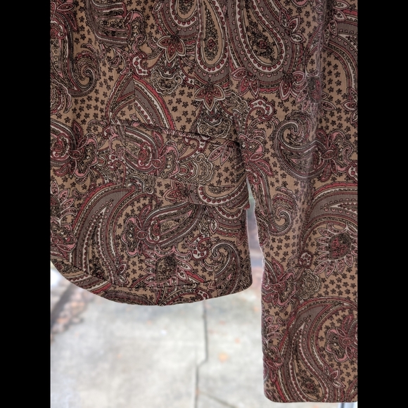 Vintage Esprit Fine Corduroy Paisley Jacket - Pinks And Tans - Picture 3 of 14
